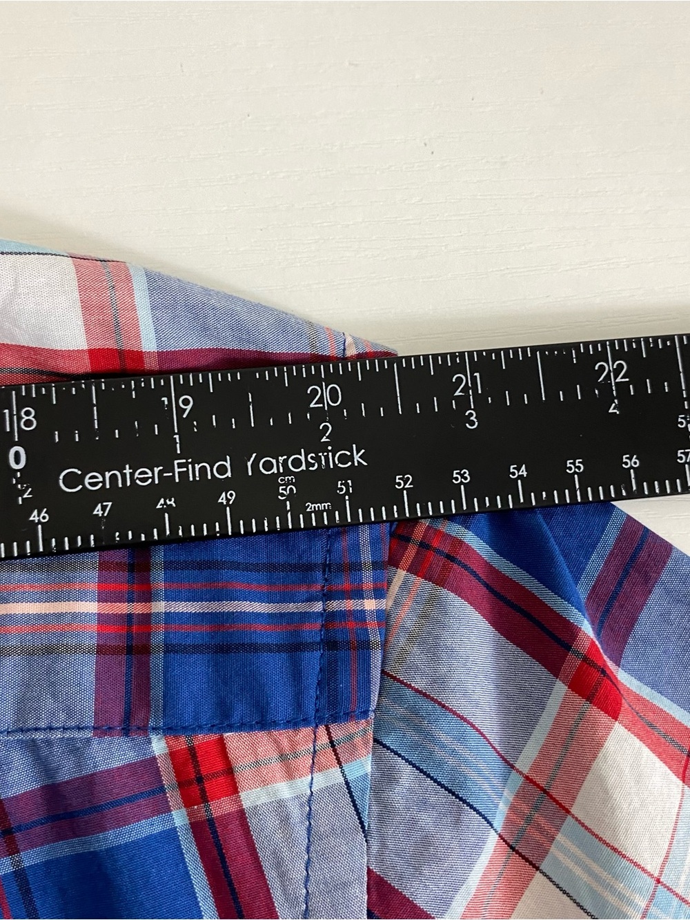 Old Navy Mens The Everyday Shirt Size XL Red White Blue Plaid Button Up Cotton - Picture 13 of 15